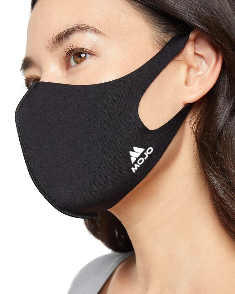 Mojo Reusable Face Mask Breathable Stretch Comfort, Cooling Anti-Bacterial Silver Infused Yarns, Washable Face Masks (8 Pack) for Women