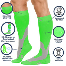 Elite Coolmax Performance & Recovery Compression Socks for Men 20-30mmHg, A601