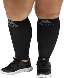 Plus-Size Firm-Support Compression Calf Sleeves for Women 20-30mmHg, A604