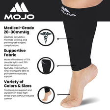 Plus-Size Firm-Support Compression Calf Sleeves for Women 20-30mmHg, A604
