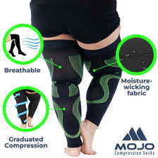 Recovery Graduated Compression Thigh Sleeves for Women 20-30mmHg, A609