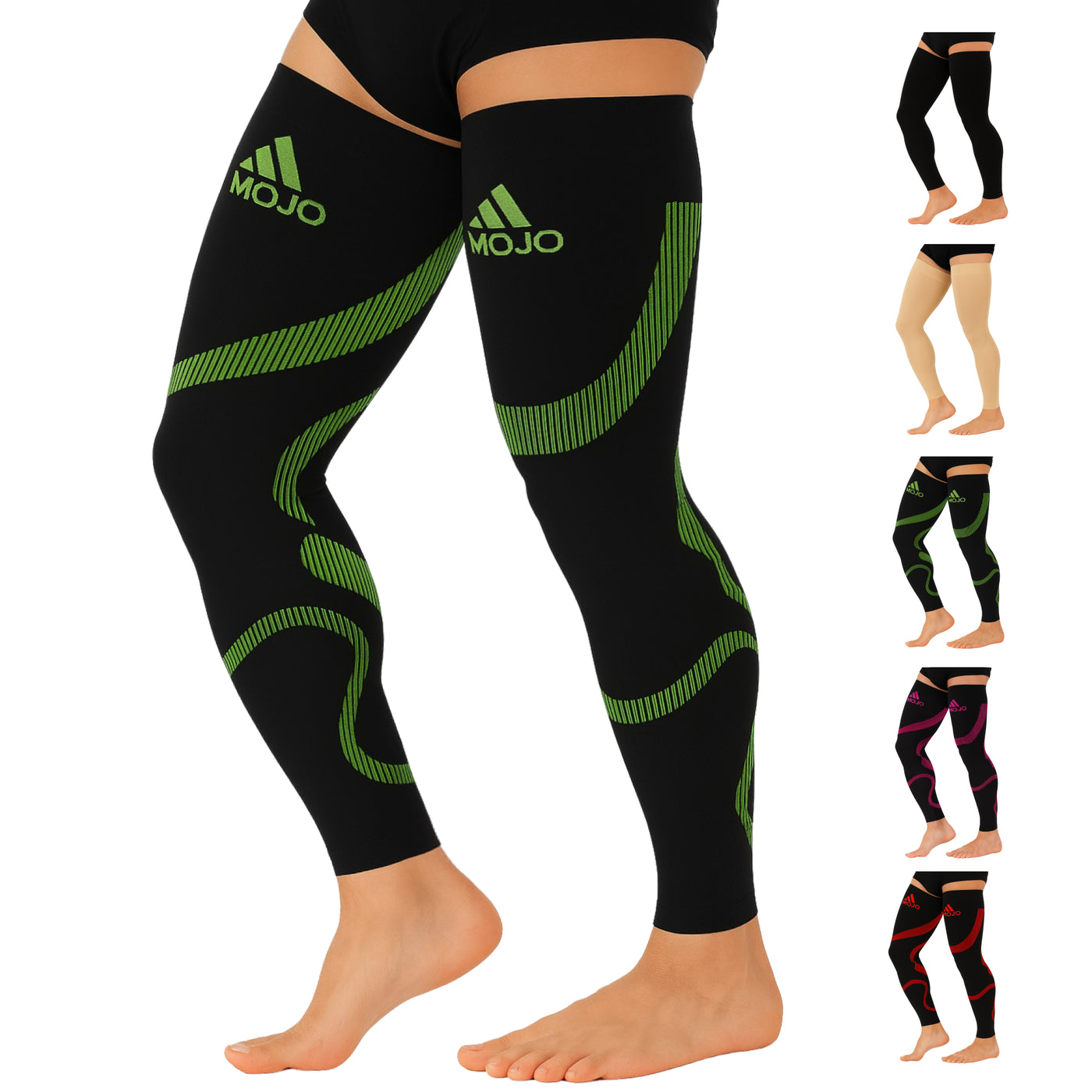 Recovery Graduated Compression Thigh Sleeves for Men 20-30mmHg, A609