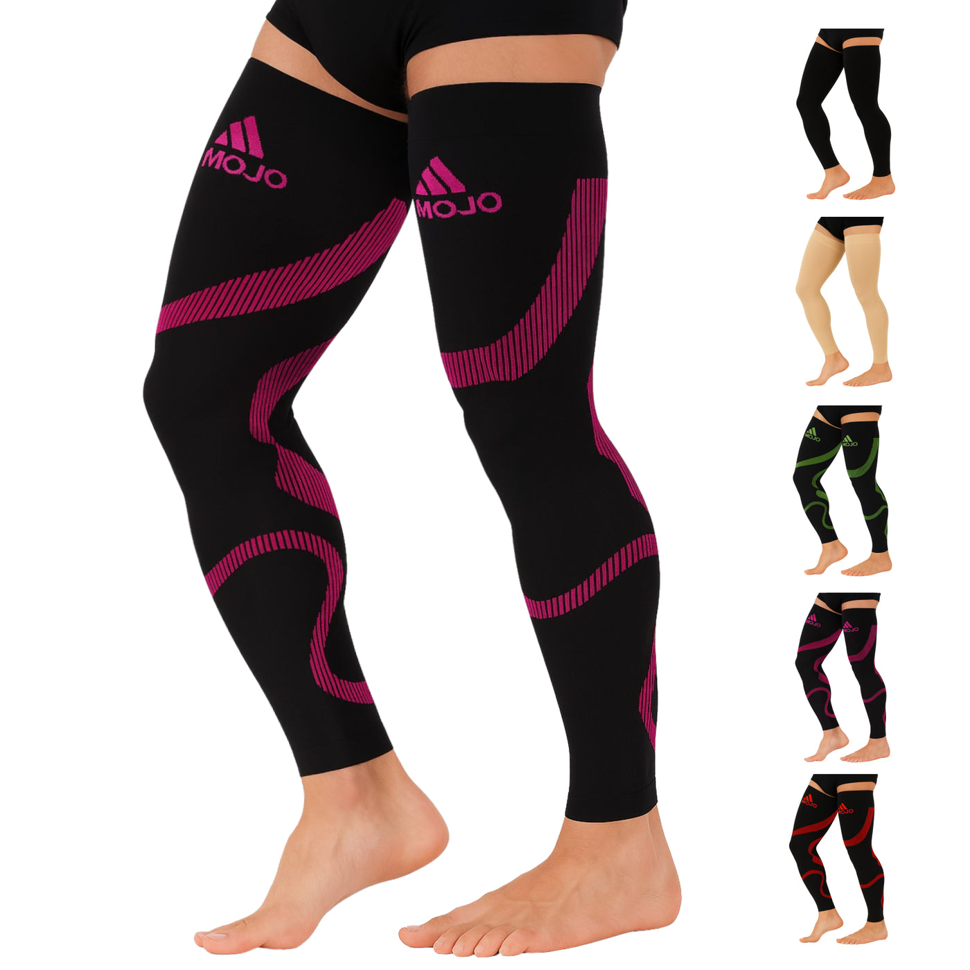 Recovery Graduated Compression Thigh Sleeves for Men 20-30mmHg, A609