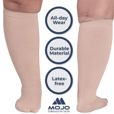 Women Knee High Compression Socks, 20-30mmHg, A201