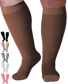 Women Knee High Compression Socks, 20-30mmHg, A201