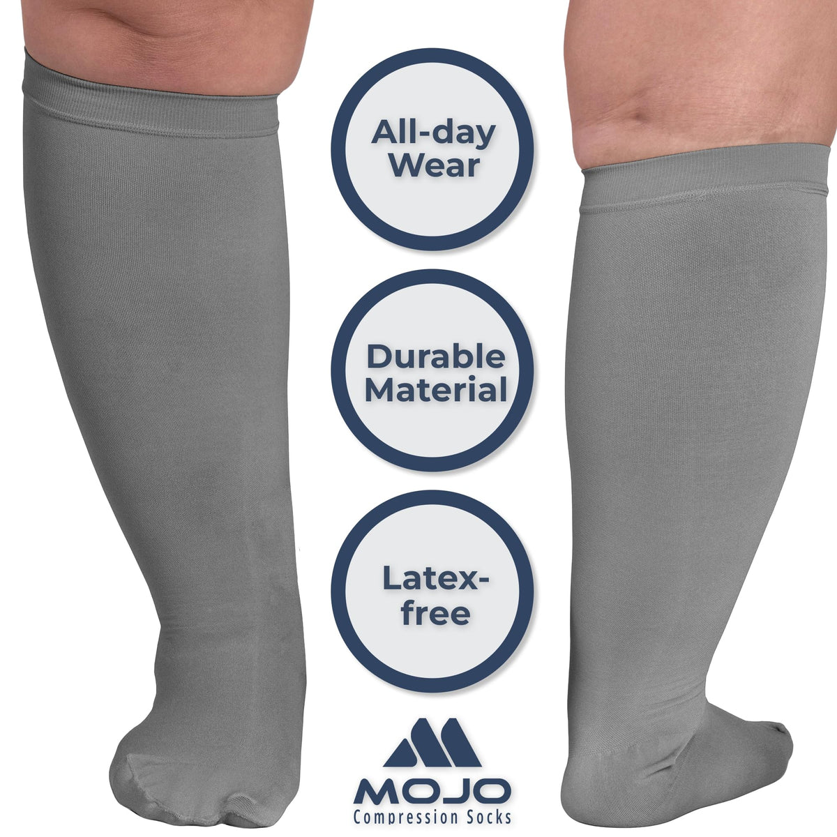 Women Knee High Compression Socks, 20-30mmHg, A201