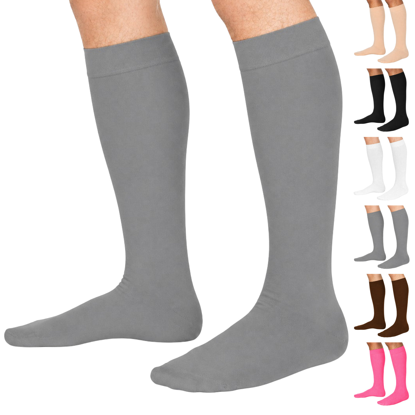 Closed-Toe Lymphatic Compression Socks for Men 20-30mmHg, A201