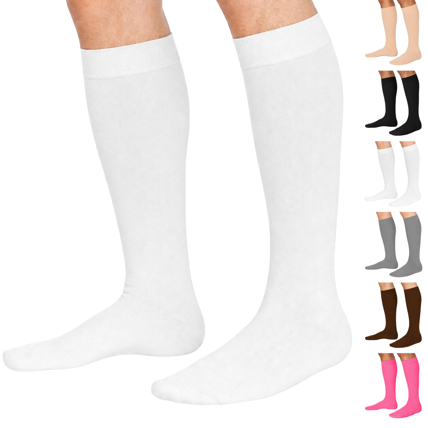 Closed-Toe Lymphatic Compression Socks for Men 20-30mmHg, A201