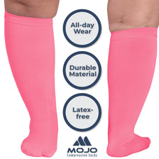 Women Knee High Compression Socks, 20-30mmHg, A201