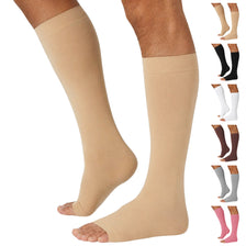 Open-Toe Lymphatic Compression Socks for Men 20-30mmHg, A211