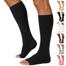 Open-Toe Lymphatic Compression Socks for Men 20-30mmHg, A211