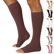 Open-Toe Lymphatic Compression Socks for Men 20-30mmHg, A211
