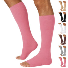 Open-Toe Lymphatic Compression Socks for Men 20-30mmHg, A211