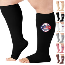 Open-Toe Lymphatic Compression Socks for Women 20-30mmHg, A211