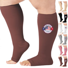 Open-Toe Lymphatic Compression Socks for Women 20-30mmHg, A211