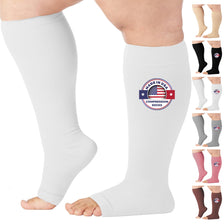 Open-Toe Lymphatic Compression Socks for Women 20-30mmHg, A211