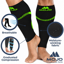 Plus-Size Firm-Support Compression Calf Sleeves for Men 20-30mmHg, A604