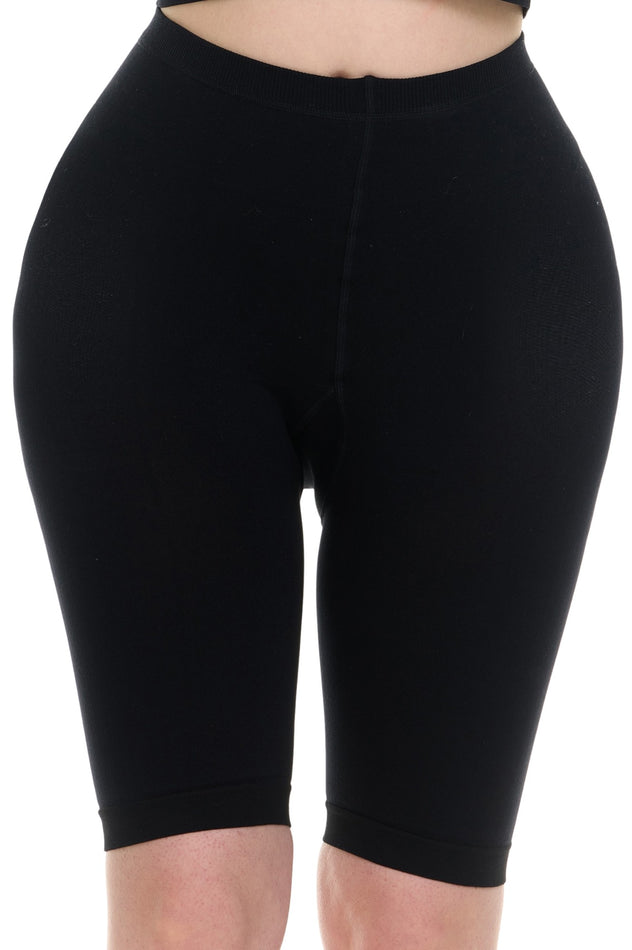 Black Firm-Support Sports Compression Shorts for Women 20-30mmHg, M819