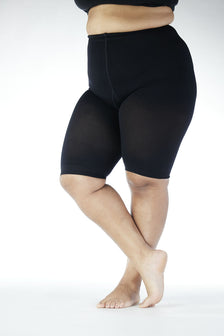 Black Firm-Support Sports Compression Shorts for Women 20-30mmHg, M819