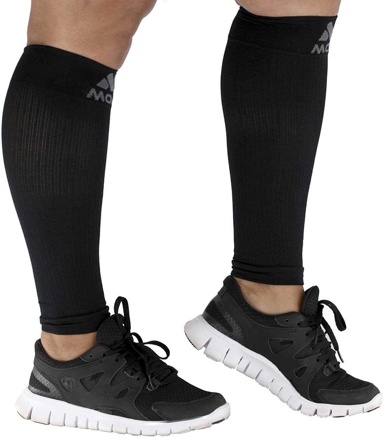 Plus-Size Firm-Support Compression Calf Sleeves for Men 20-30mmHg, A604