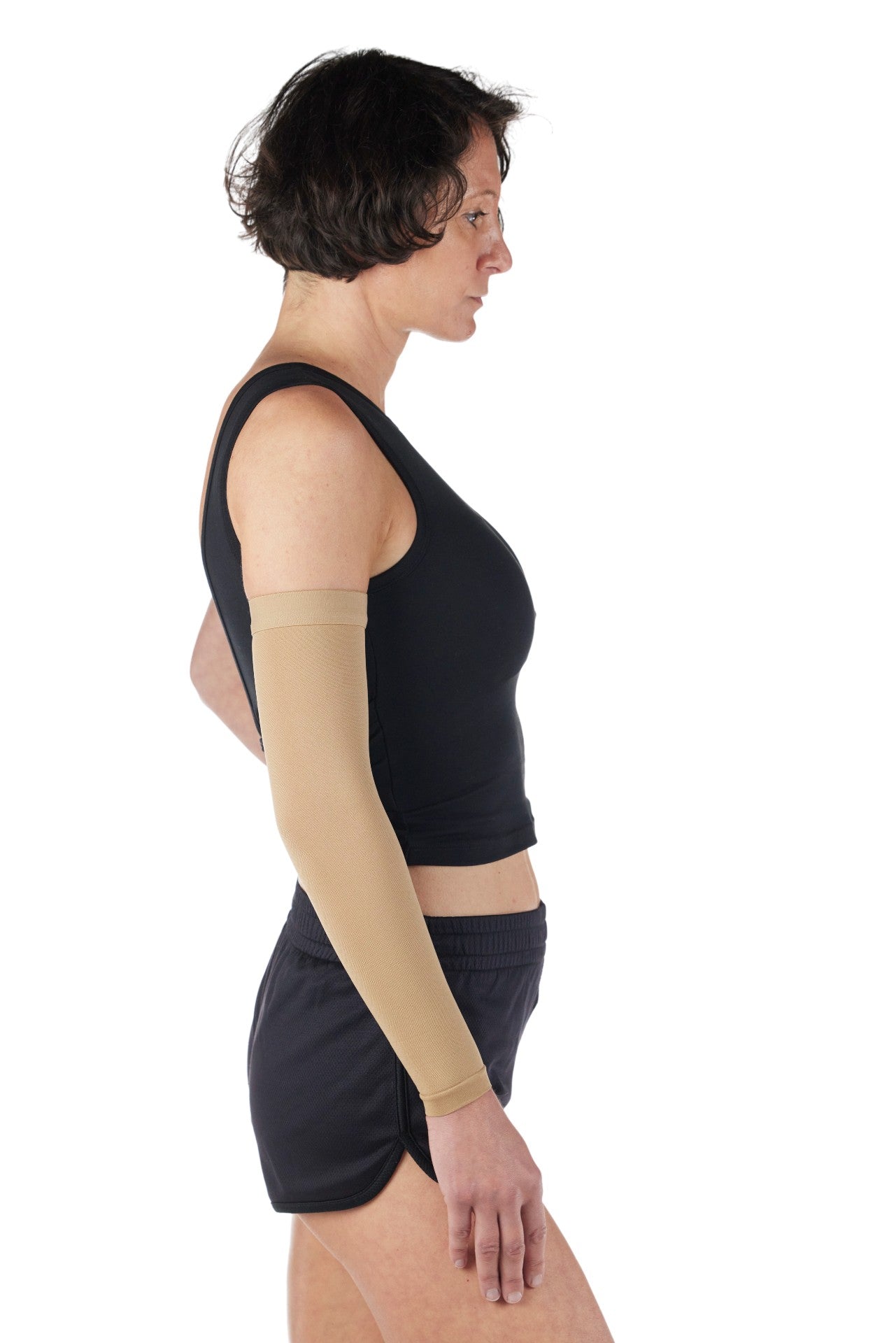 Opaque Lymphedema Compression Arm Sleeve for Men 20-30mmHg, M813