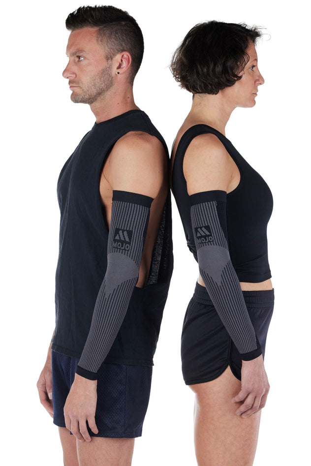 Mojo Compression Lymphedema Black Arm Sleeve for Men 20-30mmHg, M814