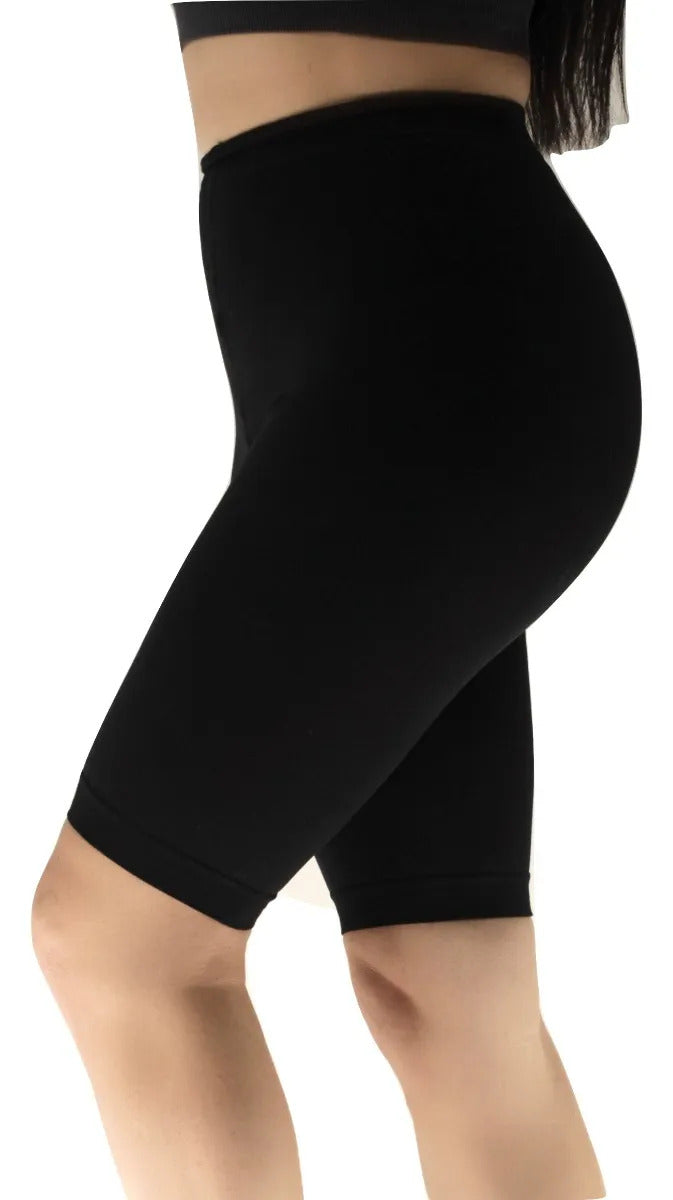 Black Firm-Support Sports Compression Shorts for Women 20-30mmHg, M819