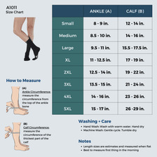 CoolMax Crew-Length Compression Socks for Women 15-20mmHg, A1011