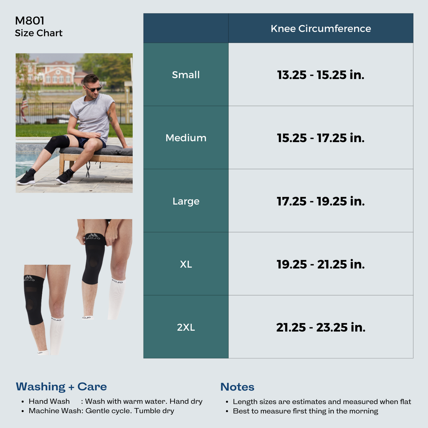 Firm-Support Compression Knee Sleeve for Men 20-30mmHg, M801